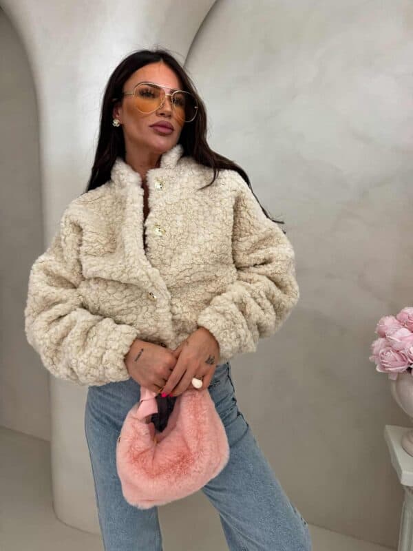 Kurtka bomberka CLOUDY – ecru