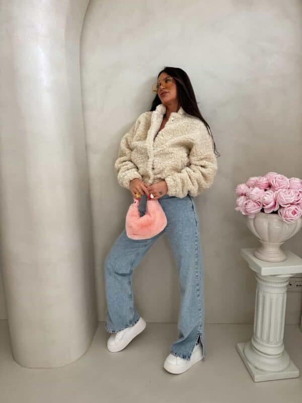 Kurtka bomberka CLOUDY – ecru