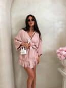 Kardigan ORIANA - pudrowy róż