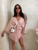 Kardigan ORIANA - pudrowy róż