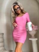 Spódnica MARSZCZONA – różowa