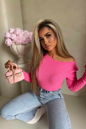 Bluzka SKIN WAFELEK  – różowy