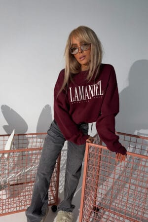 Bluza CREATIVE bordo