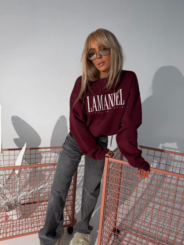 Bluza CREATIVE bordo Bluza CREATIVE bordo