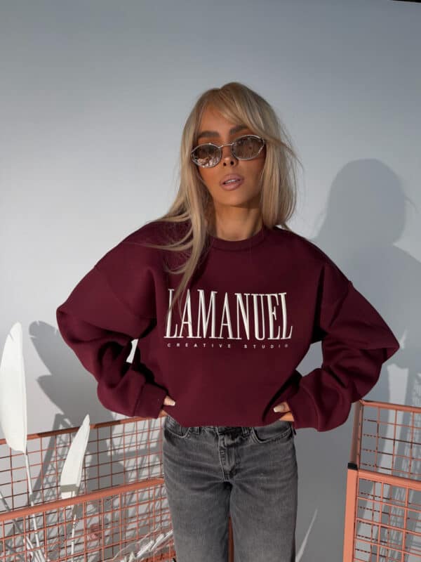 Bluza CREATIVE bordo Bluza CREATIVE bordo