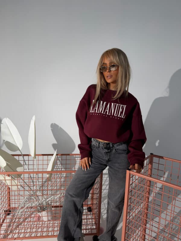 Bluza CREATIVE bordo Bluza CREATIVE bordo