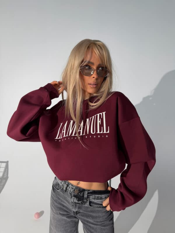 Bluza CREATIVE bordo Bluza CREATIVE bordo