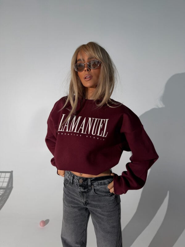 Bluza CREATIVE bordo Bluza CREATIVE bordo