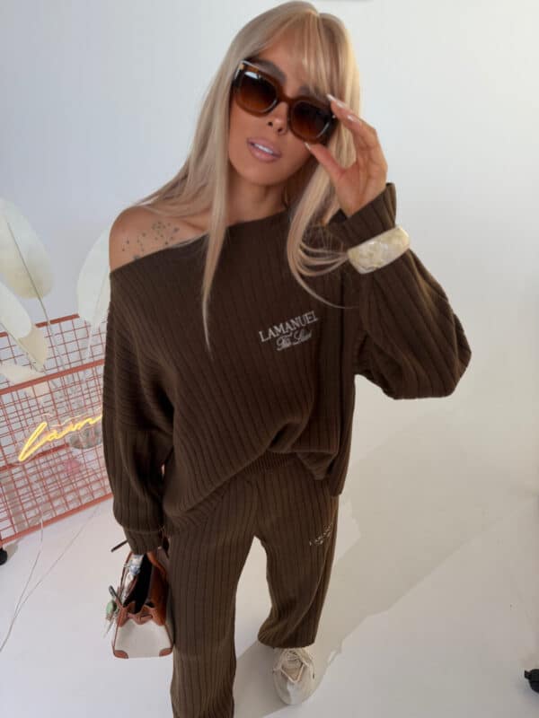 Komplet YARN czekolada