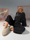 Spodnie NUIT srebrne