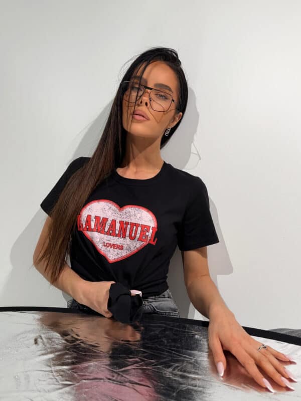 Tshirt LOVERS czarny Tshirt LOVERS czarny