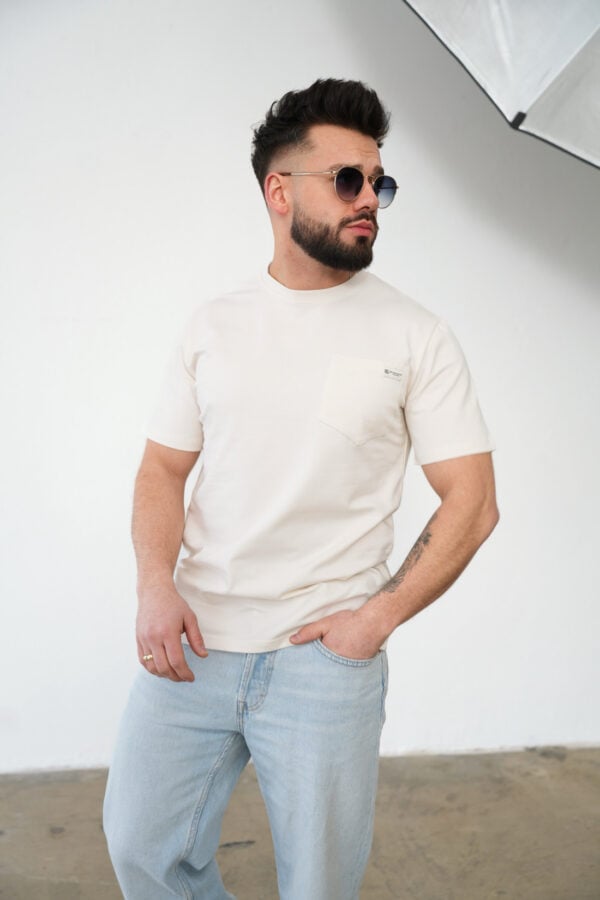 T-Shirt męski BG Sunny | kokos T-Shirt męski BG Sunny | kokos