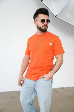 T-Shirt męski BG Sunny | pomarańczowy