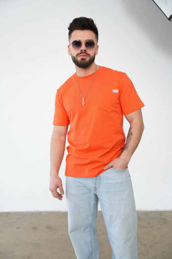 T-Shirt męski BG Sunny | pomarańczowy T-Shirt męski BG Sunny | pomarańczowy