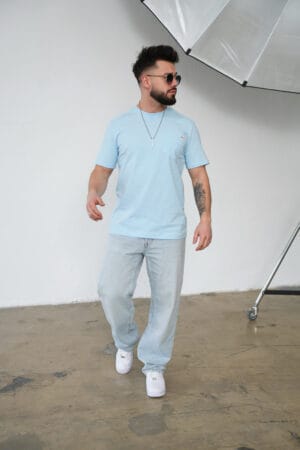 T-Shirt męski BG Sunny | błękit