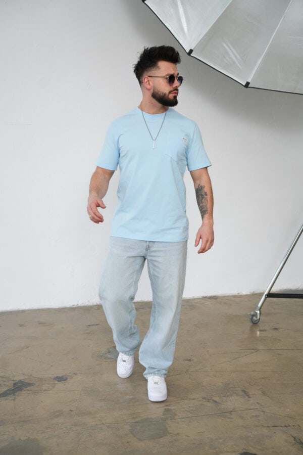 T-Shirt męski BG Sunny | błękit T-Shirt męski BG Sunny | błękit