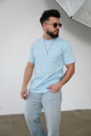 T-Shirt męski BG Sunny | błękit