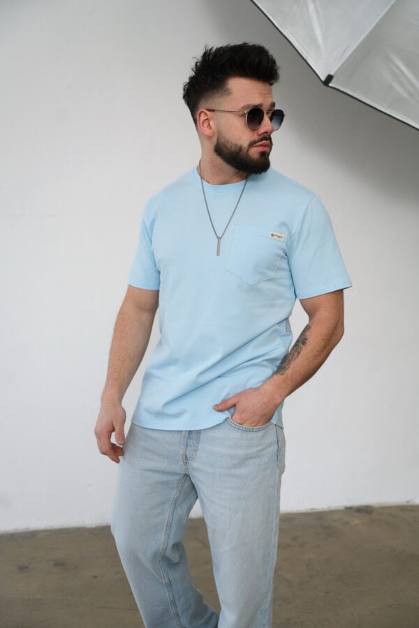 T-Shirt męski BG Sunny | błękit