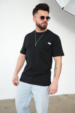 T-Shirt męski BG Sunny | czarny