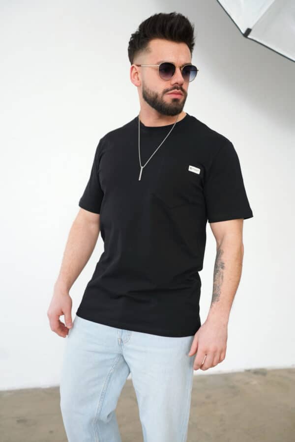 T-Shirt męski BG Sunny | czarny T-Shirt męski BG Sunny | czarny