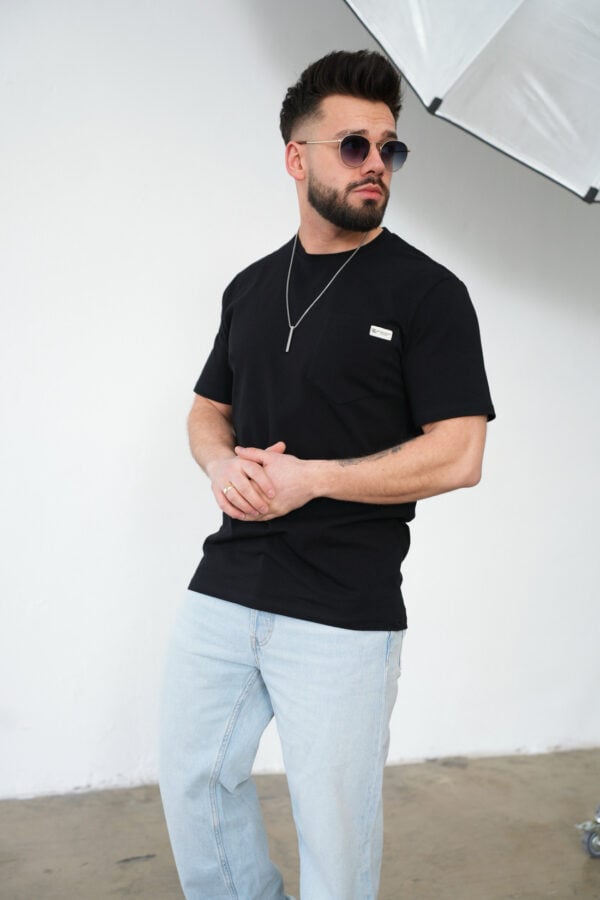 T-Shirt męski BG Sunny | czarny T-Shirt męski BG Sunny | czarny