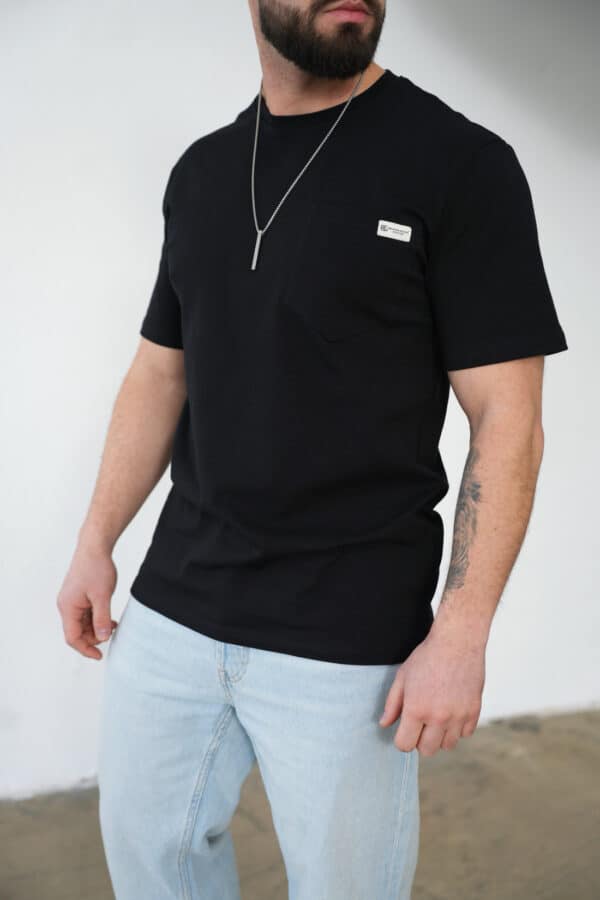 T-Shirt męski BG Sunny | czarny T-Shirt męski BG Sunny | czarny