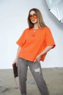 T-Shirt damski BG Ocean | pomarańczowy T-Shirt damski BG Ocean | pomarańczowy