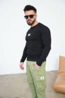 T-Shirt longsleeve męski BG Doom | czarny