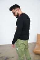 T-Shirt longsleeve męski BG Doom | czarny