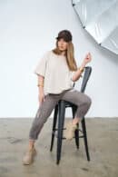 T-Shirt damski BG Ocean | beż melanż T-Shirt damski BG Ocean | beż melanż