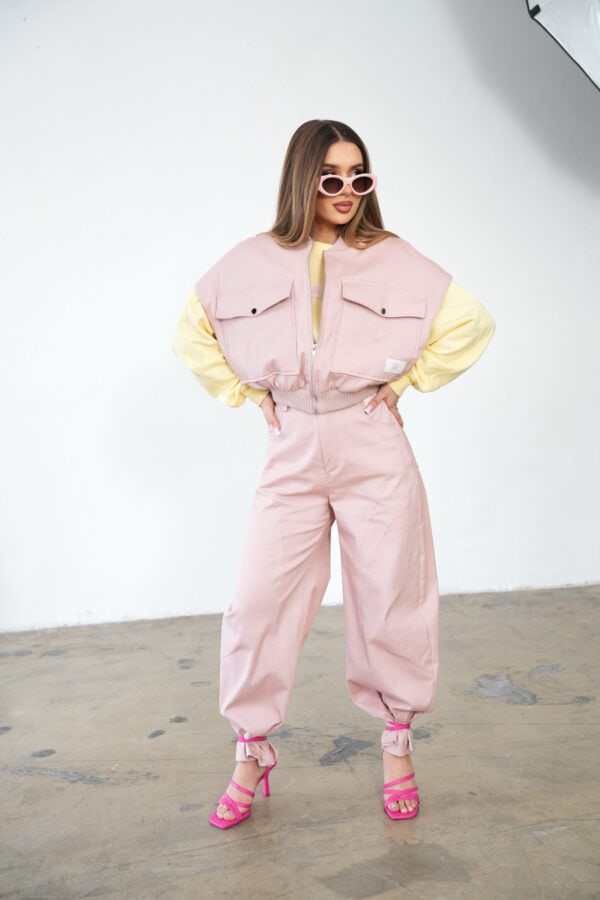 Kamizelka damska BG Georgia | puder róż Kamizelka damska BG Georgia | puder róż