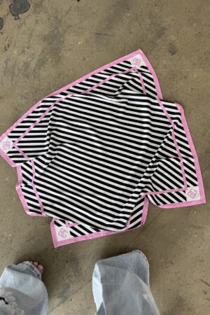 Apaszka BG Apart | czarny - róż