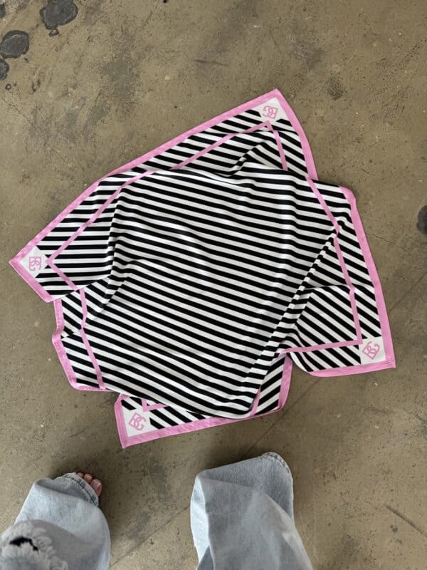 Apaszka BG Apart | czarny - róż