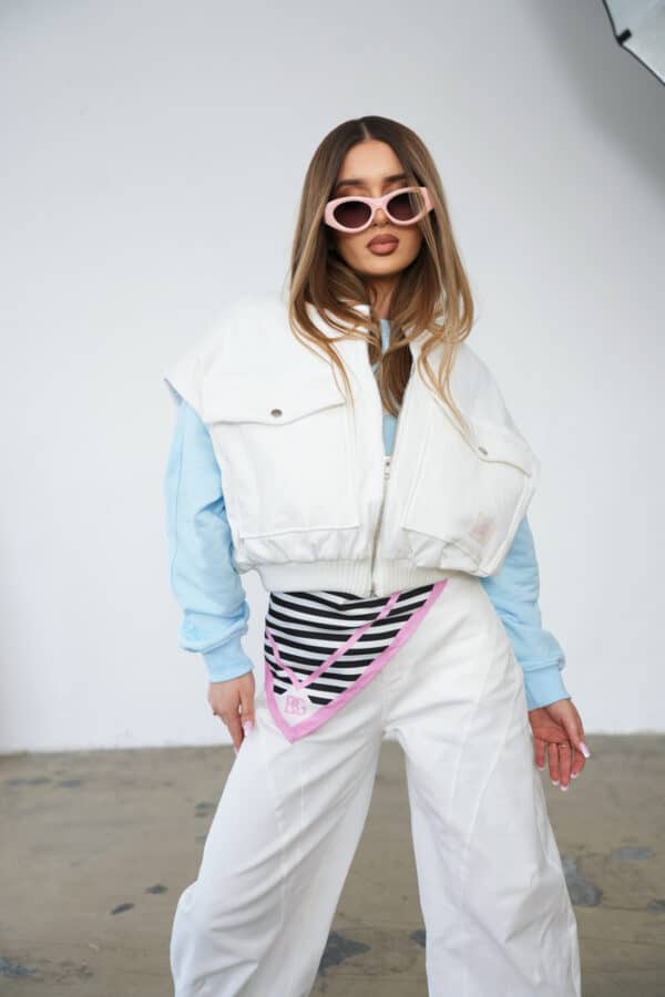 Apaszka BG Apart | czarny - róż