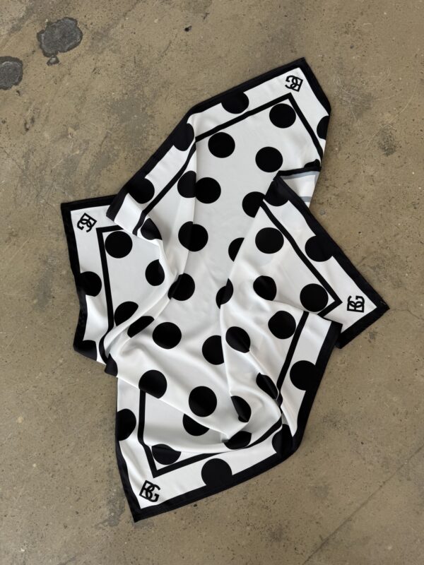 Apaszka BG Apart | czarny kropki