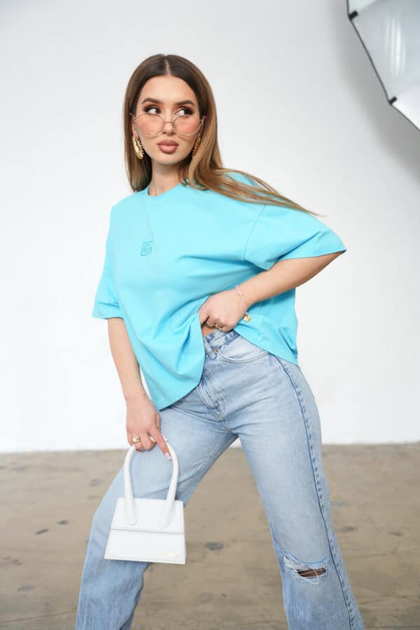 T-Shirt damski BG Ocean | turkus T-Shirt damski BG Ocean | turkus