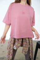 T-Shirt damski BG Ocean | zgaszony róż T-Shirt damski BG Ocean | zgaszony róż