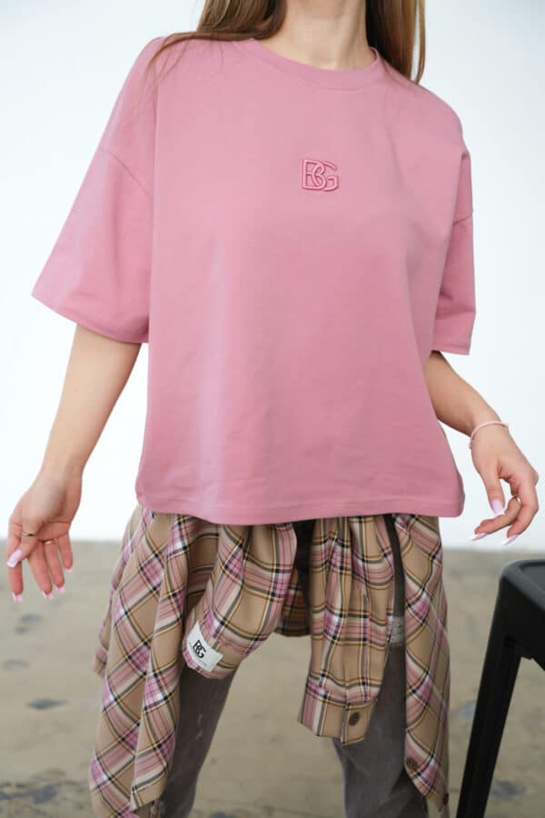 T-Shirt damski BG Ocean | zgaszony róż T-Shirt damski BG Ocean | zgaszony róż