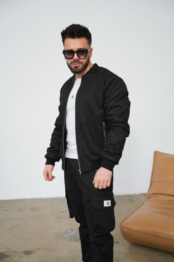 Kurtka męska BG Repeat | czarny Kurtka męska BG Repeat | czarny