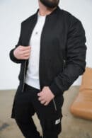 Kurtka męska BG Repeat | czarny Kurtka męska BG Repeat | czarny