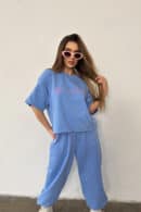 T-Shirt damski BG Micky | niebieski