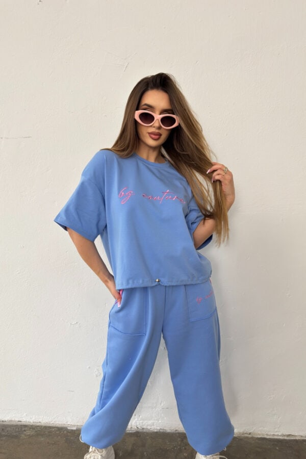 T-Shirt damski BG Micky | niebieski