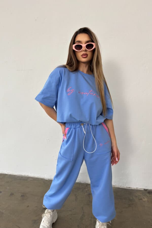 T-Shirt damski BG Micky | niebieski