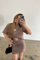 Komplet damski BG Mini | cappuccino Komplet damski BG Mini | cappuccino