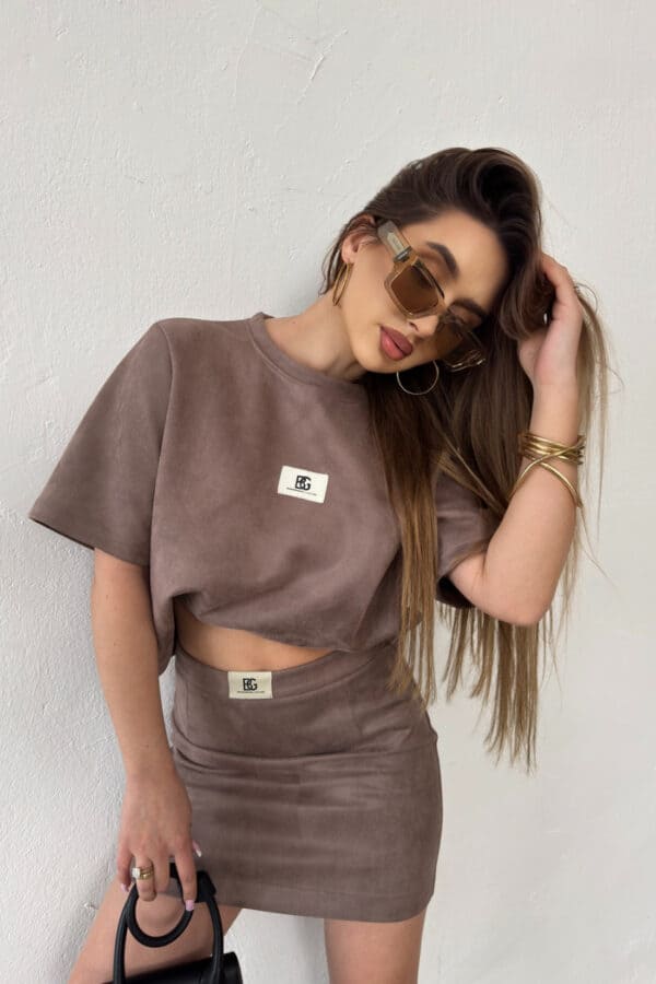 Komplet damski BG Mini | cappuccino Komplet damski BG Mini | cappuccino