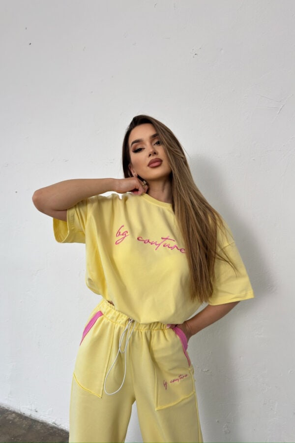 T-Shirt damski BG Micky | bananowy