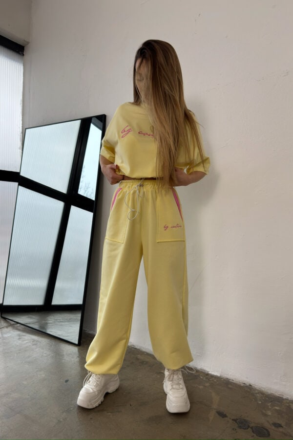 T-Shirt damski BG Micky | bananowy