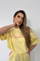 T-Shirt damski BG Micky | bananowy