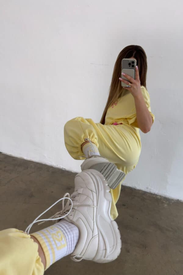 T-Shirt damski BG Micky | bananowy