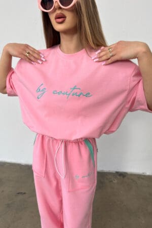 T-Shirt damski BG Micky | różowy